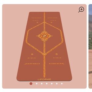 Liforme Yoga Mat with Gold Design